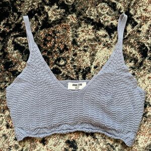 cropped crochet top